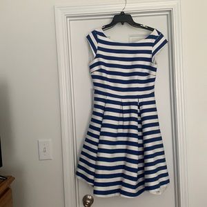 Kate spade royal blue & white dress